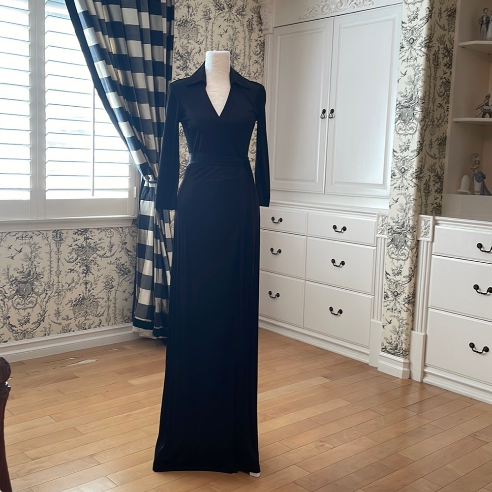 Diane Von Furstenberg long satin gown